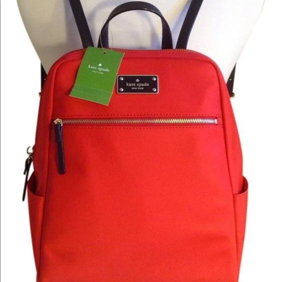 kate spade red backpack